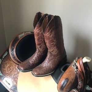 COPY - Quill Ostrich Boot M (7 1/2), W( 9 1/2)